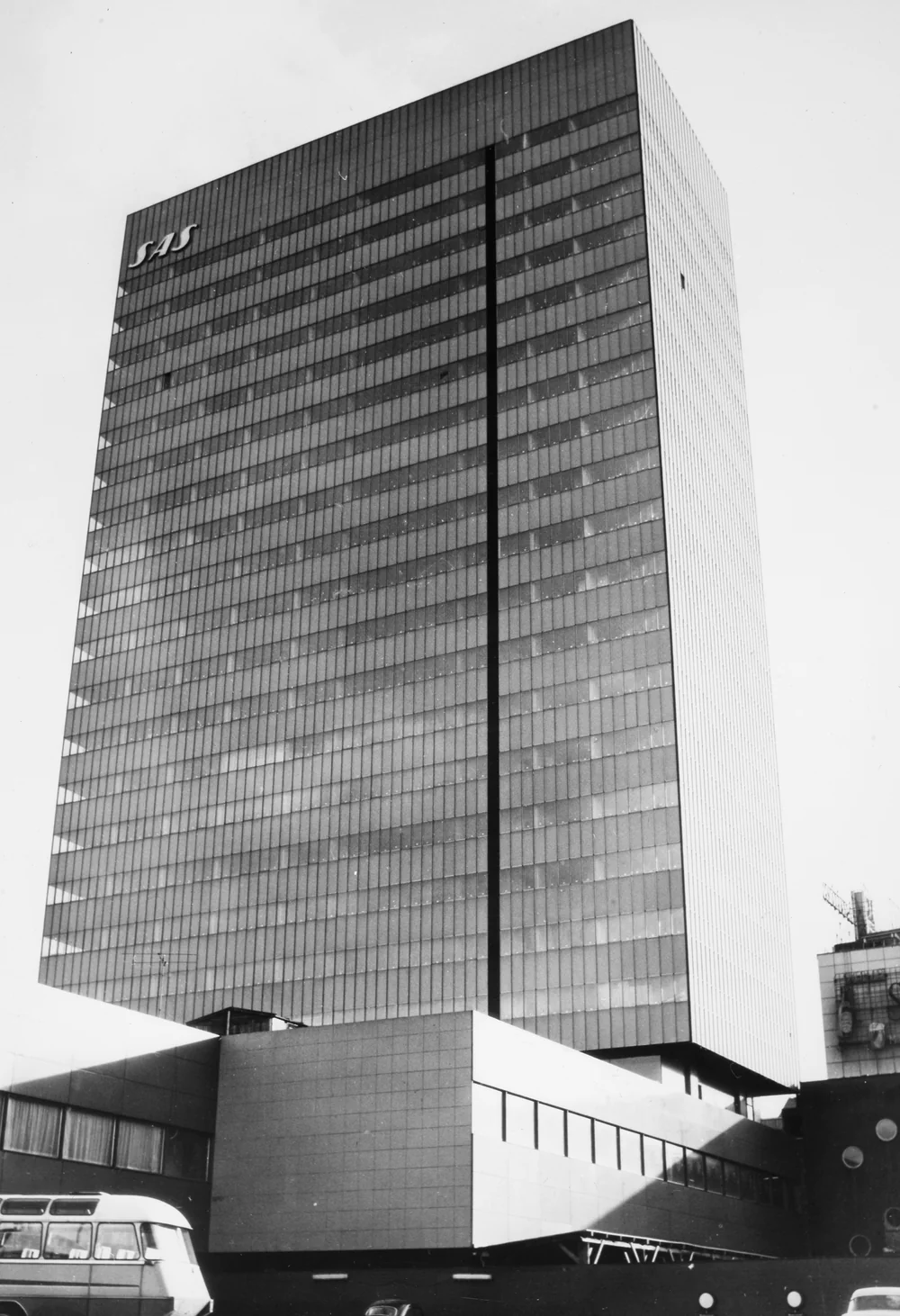 SAS Royal Hotel в Копенгагене, 1961 год — первый отель, с которого начинается история Radisson Blu. Архитектор Арне Якобсен